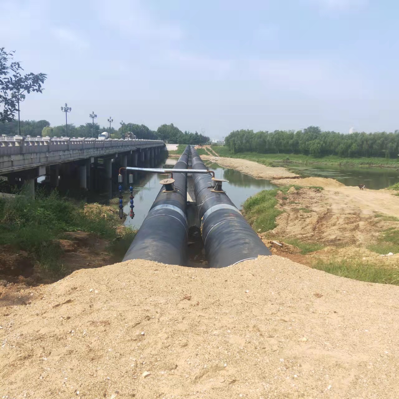 新田输油管道清洗